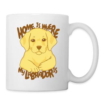 Hunde Geschenk Hundehalter Labrador Haustier Hund - Tasse - Weiß - Rechts