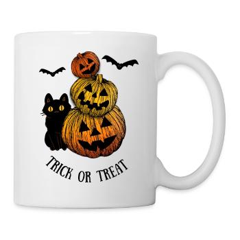 Trick or treat cat - Mug - white - Right