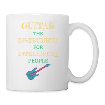Guitar Instrument For Intelligent People Cream - Mug - white - Right
