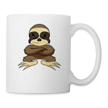 Non Drôle Paresseux Paresseux - Mug blanc - blanc - Droite