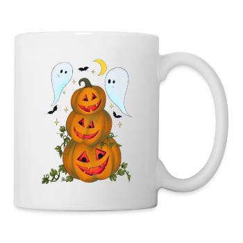 Fête de la citrouille - Mug blanc - blanc - Droite