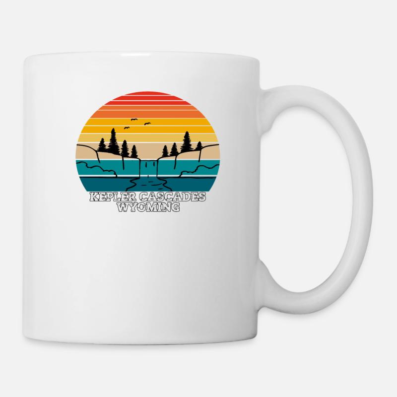 Kepler Cascades Wyoming - Tasse - Weiß