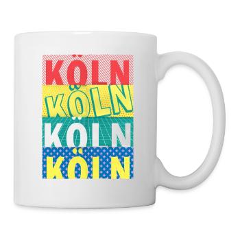 Cologne Germany City Font Skyline - Mug - white - Right