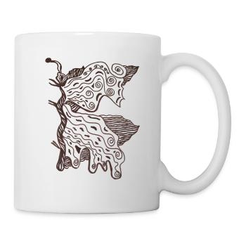 butterfly - Tasse - Weiß - Rechts