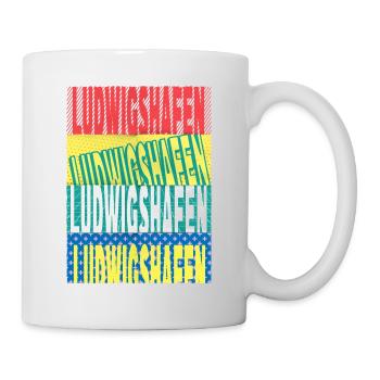 Ludwigshafen Germany City Font Skyline - Mug - white - Right