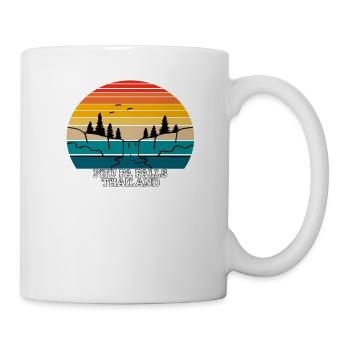 Chutes de Phu Fa Thaïlande - Mug blanc - blanc - Droite