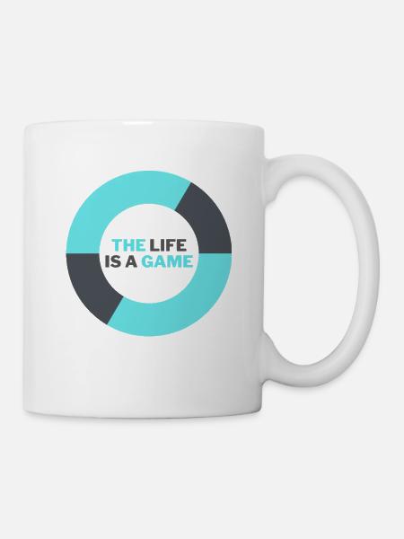 THE LIFE IS A GAME - Tasse - Weiß