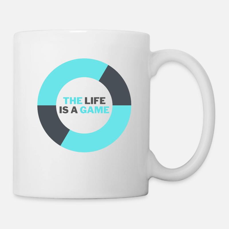THE LIFE IS A GAME - Mug - white