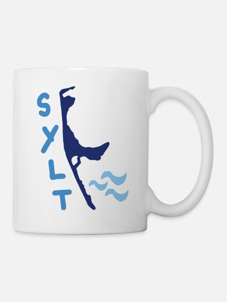 sylt welle - Tasse - Weiß