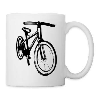Fahrrad Gekritzel Fahrräder Radfahren Vektor 1 - Tasse - Weiß - Rechts