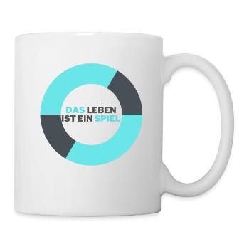 Das Leben ist ein spiel - Tasse - Weiß - Rechts