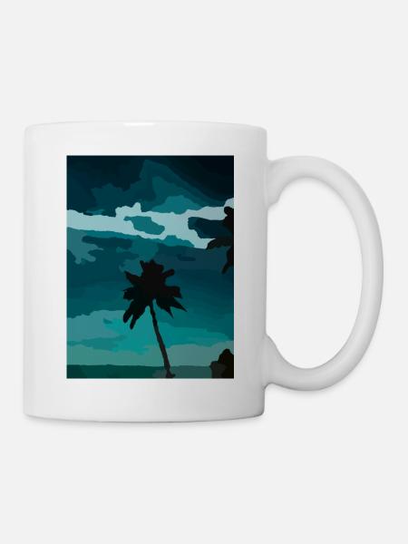 palm - Tasse - Weiß