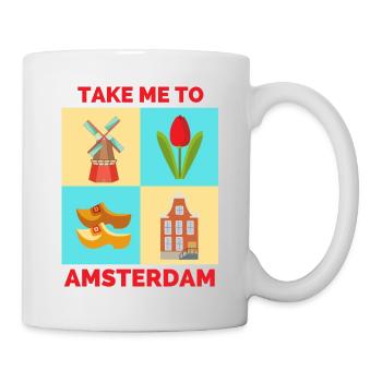 TAKE ME TO AMSTERDAM - Mug - white - Right