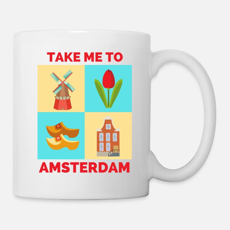 EMMÈNE-MOI À AMSTERDAM - Mug blanc - blanc
