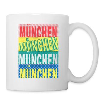 Munich Germany City Font Skyline - Mug - white - Right
