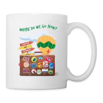 Temps de trajet - Mug blanc - blanc - Droite