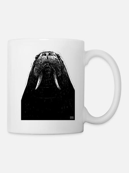 Walross Zeichnung - Tasse - Weiß