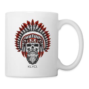 Klyci. Design Indianer - Tasse - Weiß - Rechts
