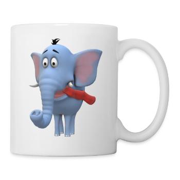 Éléphant Bébé Enfant - Mug blanc - blanc - Droite