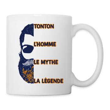 Mon Tonton Est Une Vraie Légende Cadeau Homme - Mug blanc - blanc - Droite