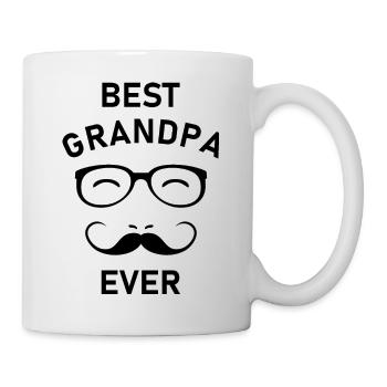 Bester Opa aller Zeiten. Schwarze Version - Tasse - Weiß - Rechts