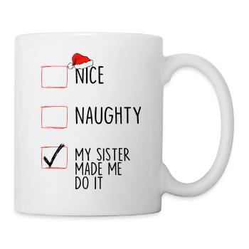 Gentil coquin ma sœur m’a fait le faire - Mug blanc - blanc - Droite