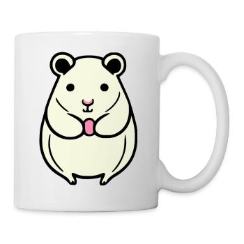 Hamster mignon animal rongeur animaux drôle animal 2 - Mug blanc - blanc - Droite