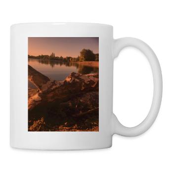 Nature,Trees,Lake,Evening - Mug - white - Right