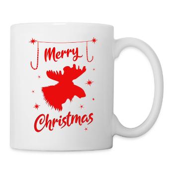Elk Joyeux Noël Cerf de renne - Mug blanc - blanc - Droite