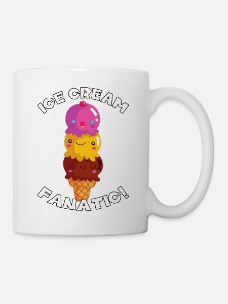 Eiscreme-Fanatiker! - Tasse - Weiß
