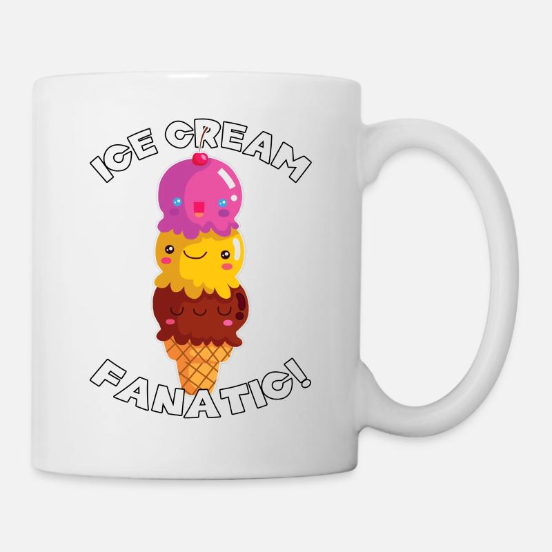 Eiscreme-Fanatiker! - Tasse - Weiß