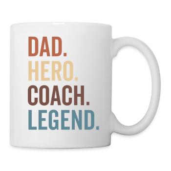 Dad Hero Coach Legend - Mug - white - Right