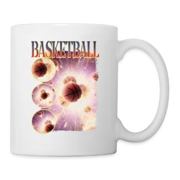 Basketteur Basketteur Dunking Sport Vintage - Mug blanc - blanc - Droite