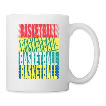 Basketball Basketball Sports Font Team Fan - Mug - white - Right