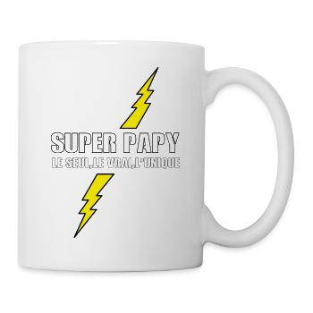 Super papy - Mug blanc - blanc - Droite