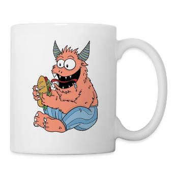 Binge monster - Mug - white - Right