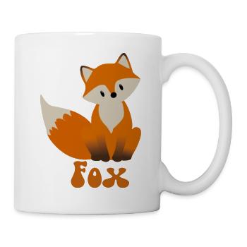 Little fox with fox saying for fox fans - Mug - white - Right