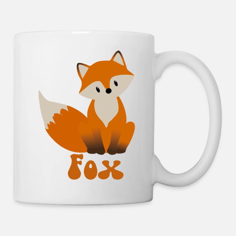 Petit renard avec un dicton de renard pour les fans de renards - Mug blanc - blanc