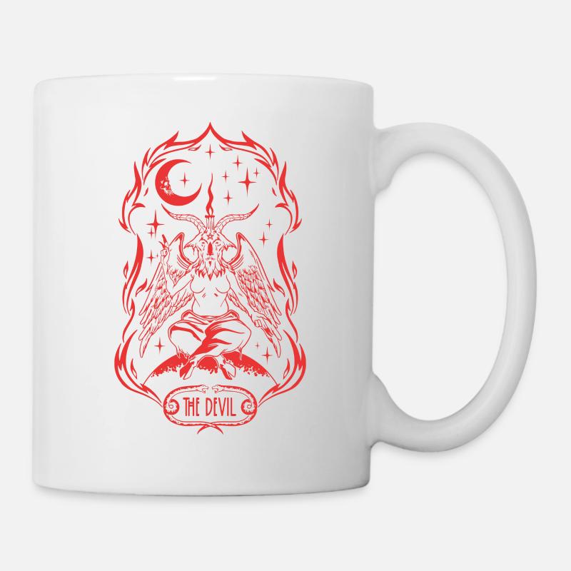 Black moon devil satan ritual - Mug - white
