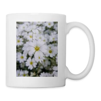 snow-in-summer also woolly thistle Hornkraut - Mug - white - Right