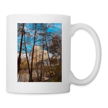 Arbres de couleur froide de grande hauteur - Mug blanc - blanc - Droite