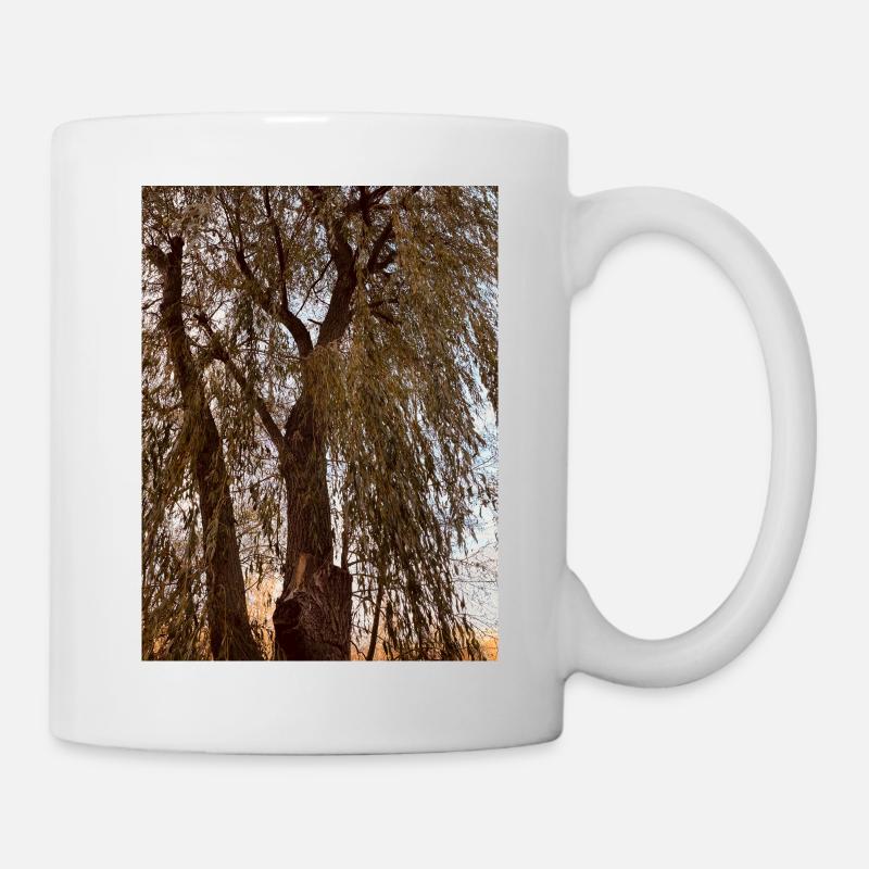 Arbre Ciel Brun Automne - Mug blanc - blanc