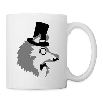 Sir Wolf Gentlemen Cylindre - Mug blanc - blanc - Droite