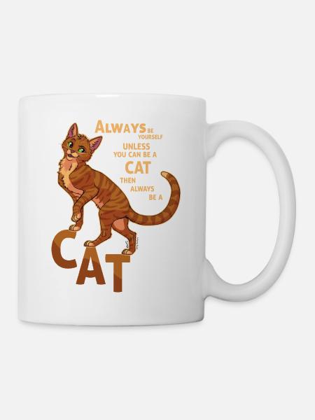Always be a cat - Mug - white