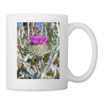 Scotch Baumwolldistel auch Wolldistel - Tasse - Weiß - Rechts