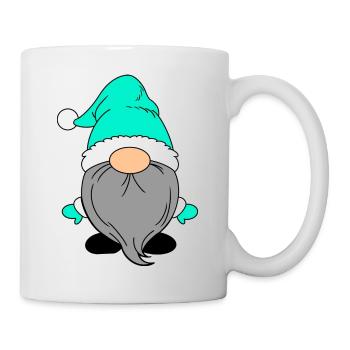 Kleiner Weihnachtsmann Türkis - Tasse - Weiß - Rechts