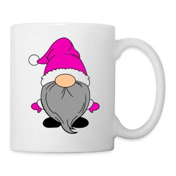 Kleiner Weihnachtsmann Pink - Tasse - Weiß - Rechts