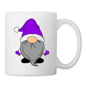 Kleiner Weihnachtsmann Lila - Tasse - Weiß - Rechts
