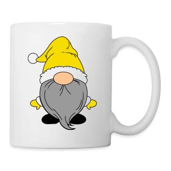 Kleiner Weihnachtsmann Gelb - Tasse - Weiß - Rechts