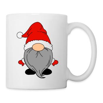 Kleiner Weihnachtsmann Rot - Tasse - Weiß - Rechts